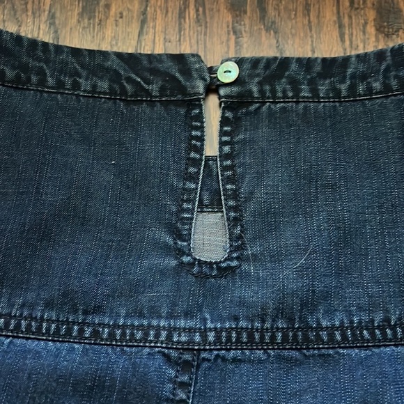 Soft Surroundings Blue Tunic Georgica Round Hem top XS - Picture 7 of 7